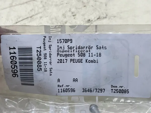 Bränsleinsprutningsledningar Citroen C2 C3 C4 207 1.6 HDI image 3