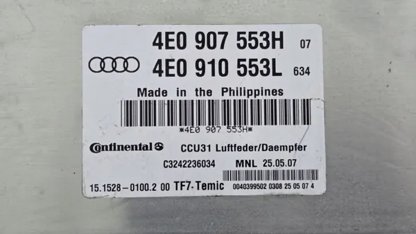 Audi A8 S8 D3 Ilmajousitusmoduuli OEM 4E0907553H image 4