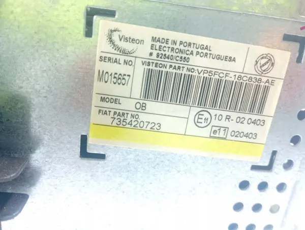 Fiat Stilo 01-07 Radio OEM M1S227 MAR 00019069 image 5