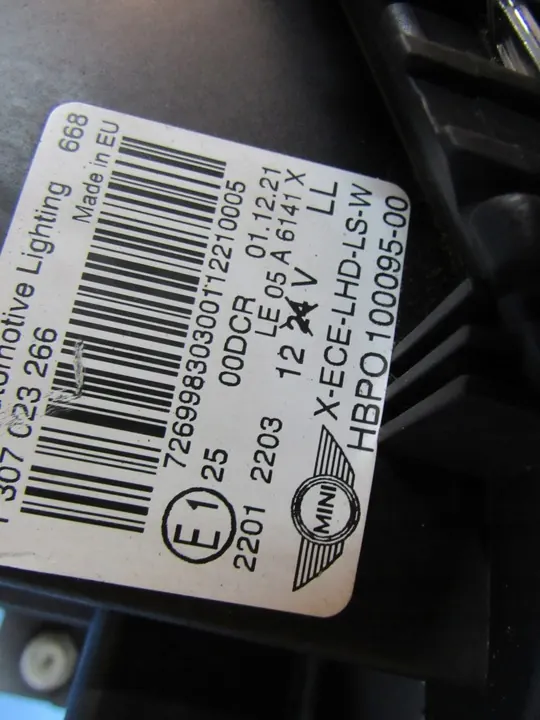 Vasen Mini Cooper R56 Bi-Xenon Täydellinen EUROOPPA image 8