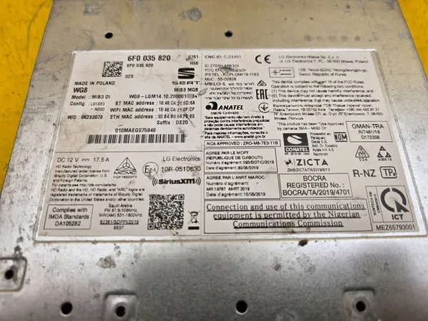 OEM 6F0035820 Navigaationlukija Seat Arona Ibizalle image 5