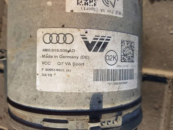 Amortecedor de ar dianteiro esquerdo Audi Q7 II OEM 4M0616039AD image 5