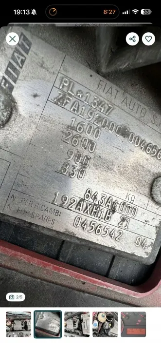 Fiat Stilo 1.4 16V 95 pk Motor OEM 843A1000 image 7