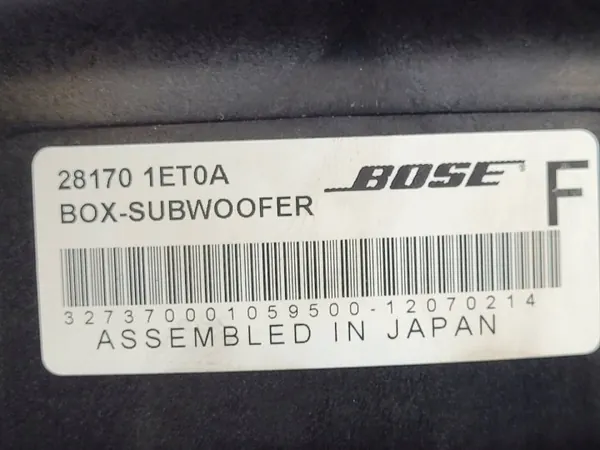 Subwoofer Bose OEM 281701ET0A pour Nissan Murano II image 8