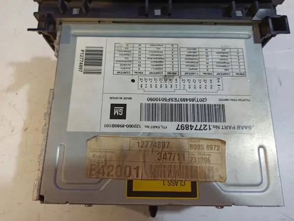 Saab 9-3 CD-byttare OEM 12774897 - Begagnad image 5