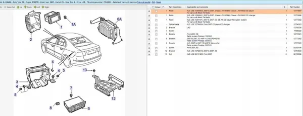 Saab 9-3 CD-byttare OEM 12774897 - Begagnad image 6