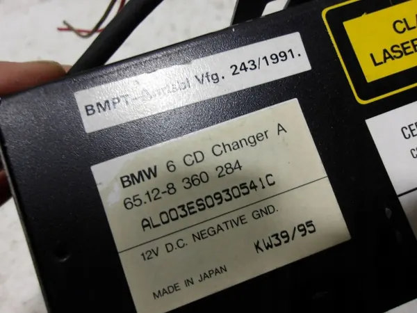 BMW CD-vaihtaja OEM 8360284 E36 E38 E39-malleihin image 7