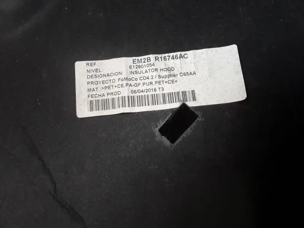 Isolation de capot Ford OEM EM2BR16746AC image 3