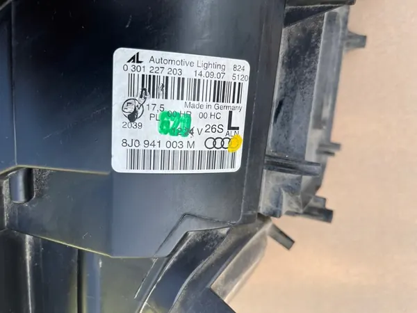 Faros Izquierdo Audi TT 8J0 Negro 2006-2014 OEM image 7