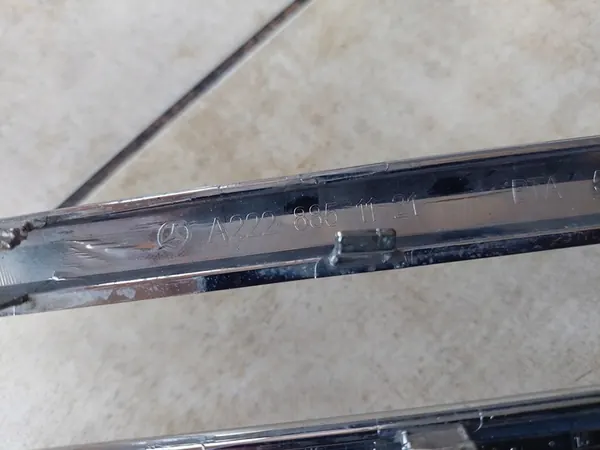 Fascia Cromata Paraurti Posteriore - Mercedes S-Class W222 - OEM image 10