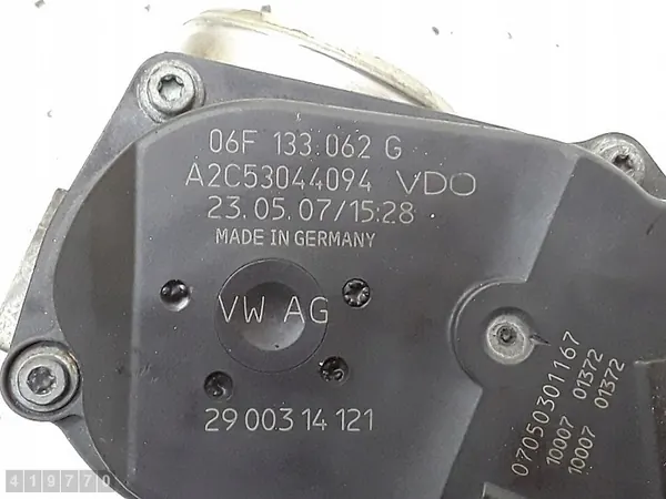 Drosselklappe Audi TT 2007 2000 Turbo Benzin 06f133062g image 5