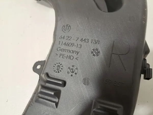 BMW Luftkanal OEM 7443138 - Rechte Seite Gebraucht image 5
