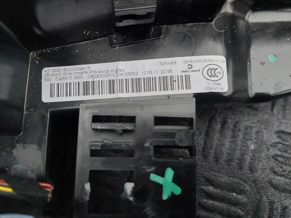 Accoudoir tunnel central Mercedes W213 S213 E OEM image 4