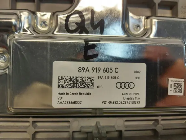Pantalla de navegación Audi Q4 E-TRON OEM 89A919605C image 4