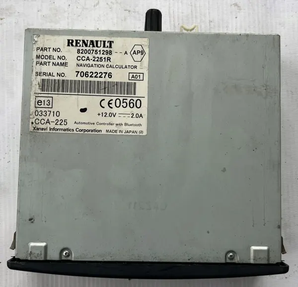 Panneau Radio Renault Espace IV OEM 8200751298 image 3