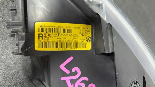 PASSAT CC 07- Oikea Etu Xenon Ajovalot 3C8941752C image 3