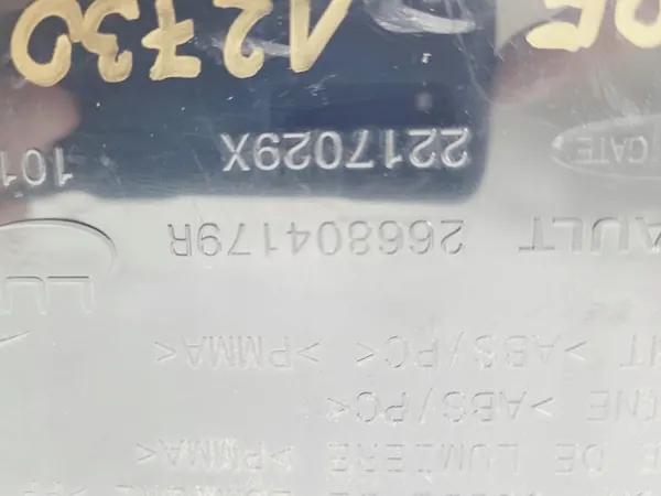 Lampe de Charge de Batterie Renault Zoe Lift 2019 266804179R image 4