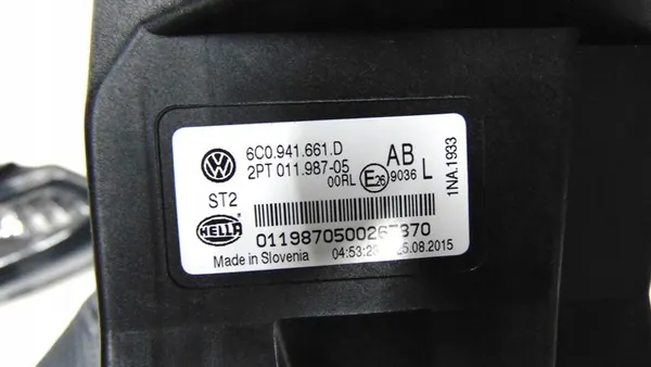 Farol de neblina esquerdo Volkswagen Polo V 6R 6C0941661D image 8