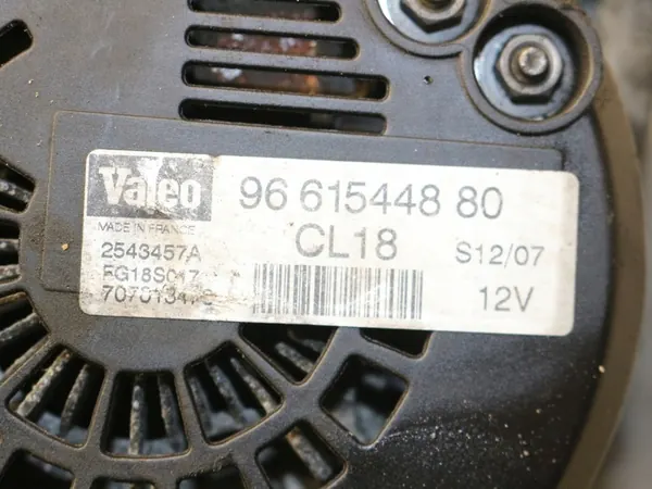 Vaihtovirtageneraattori Peugeot 1.6 HDI, 2.0 HDI OE 9661544880 image 3