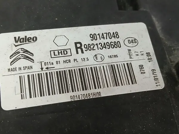 Rechter Voorlamp Citroen C4 Cactus Lift 9821349680 image 5