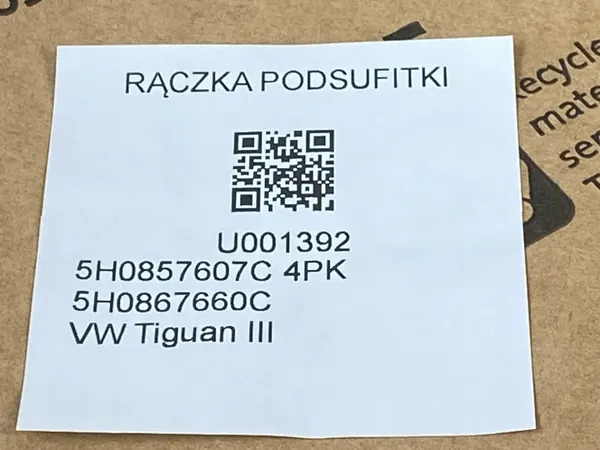 VW Tiguan III R-Line dakgreep OEM 5H0857607C image 6