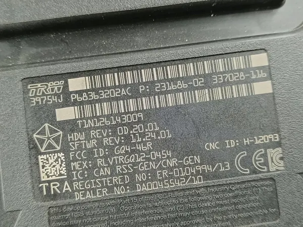 Module de verrouillage central Dodge RAM VAN 2018 image 4