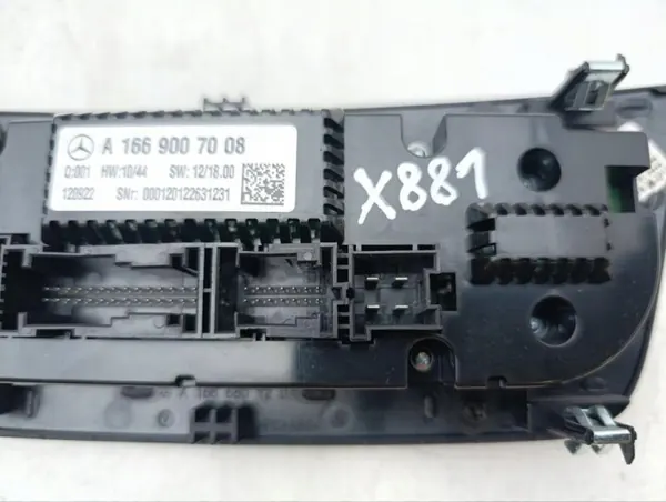 Interrupteur ventilateur AC OEM A1669007008 Mercedes-Benz GL 2013 image 6