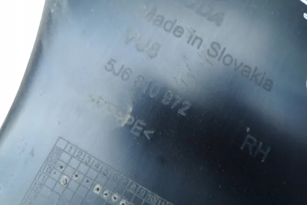 Höger bakhjulskåpa SKODA FABIA II COMBI 5J6810972 image 2