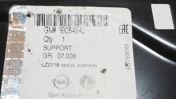 Suporte de cinto esquerdo Opel Crossland X 39054945 image 4