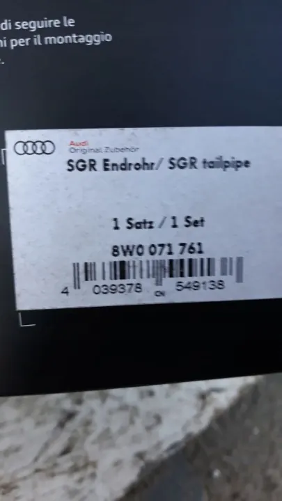 Audi A4 B9 8W0071761 Ljuddämpartoppar - Begagnad image 3