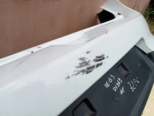 PARAURTI POSTERIORE RENAULT MEGANE III HATCHBACK 08-12 DV369 BIANCO image 2