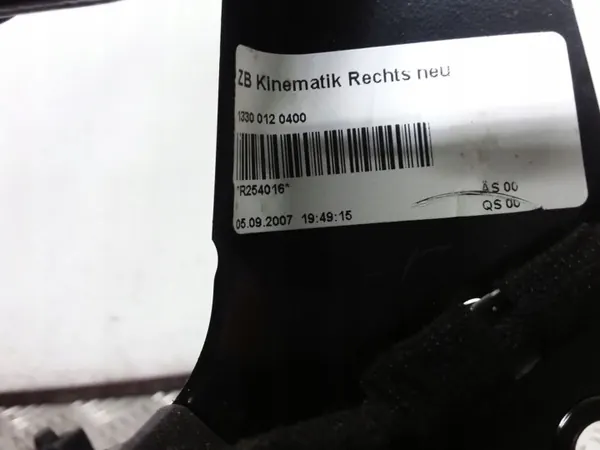 Charnière toit cabrio Opel Astra H OEM 13300120400 image 5