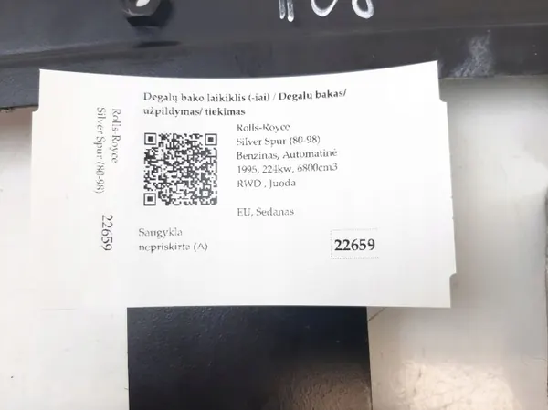 Support de Réservoir à Carburant OEM NA Rolls-Royce image 5