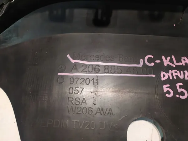 ADICIÓN DE SPOILER TRASERO MERCEDES W206 CLASE C A2068854800 image 8