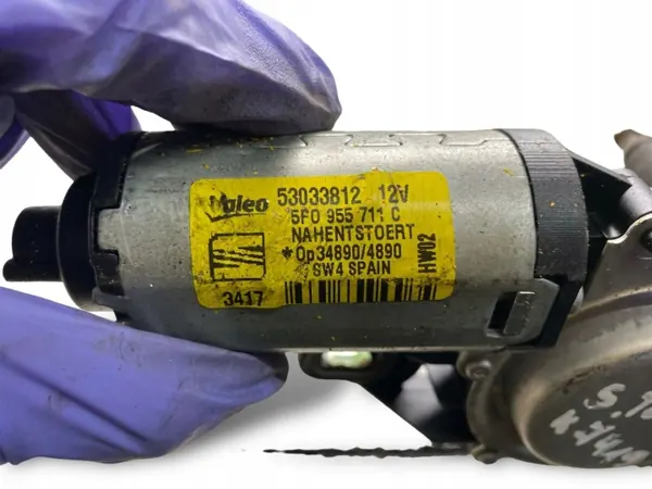 SEAT Heckwischermotor OEM 5F0955711C - Gebraucht image 6