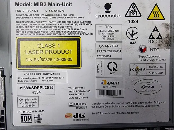 Changer CD OEM 8W5035035C pour Audi A4 B9 image 3