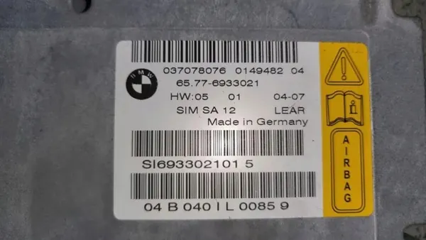 BMW Airbag-moduuli OEM 65776933021 7-sarjaan image 3