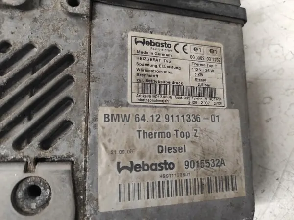 Webasto Thermo Top C Zusatzheizung OEM 9111336 image 5