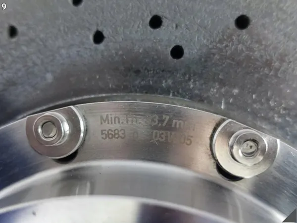 Porsche keramisk bromsskiva höger fram 350x34mm OEM 99635103204 image 10