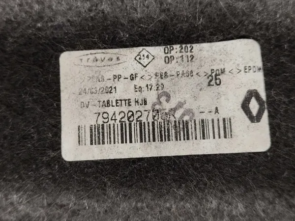 OEM 794202705R Achterbakplank voor Renault Captur II image 5