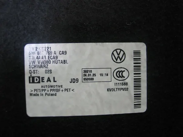 Funda de maletero usada OEM 5H6867769A VW Golf 8 image 9