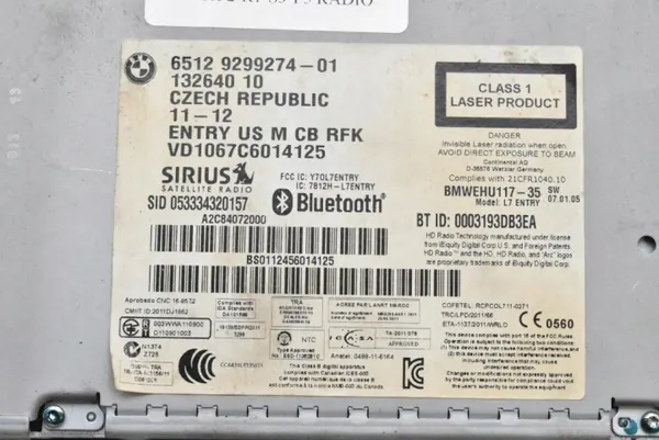 Bluetooth CD-lezer OEM 9299274-01 voor BMW F30/F31 image 6