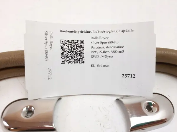 Voorste Plafondhandgreep voor Rolls-Royce Silver Spur image 4