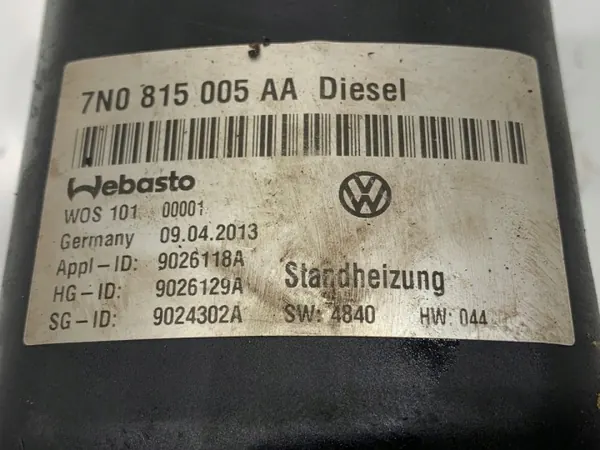 Webasto Verwarming OEM 7N0815005AA voor VW Sharan image 7