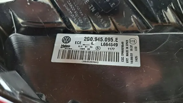 VW POLO VI LIFT 2021+ Lámpara LED Trasera Izquierda 2G0945095E image 9