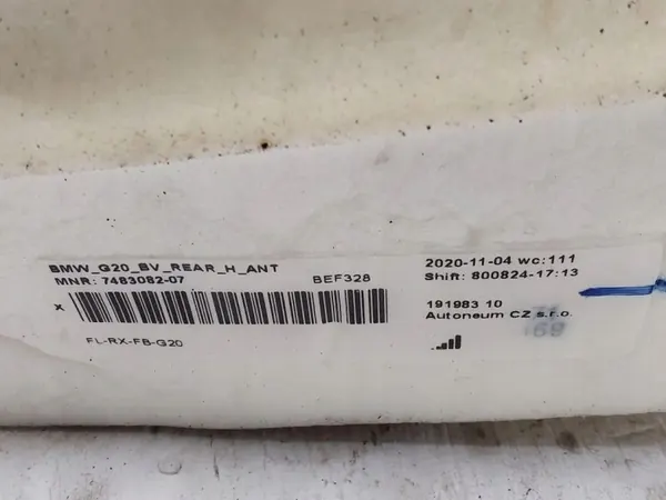 Taka lattiamatto OEM 748308207 BMW 3 G20 G21 image 4