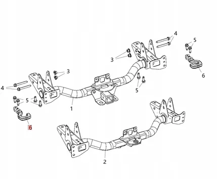 Gancho de Reboque Esquerdo Jeep Gladiator JT OEM 68334733AA image 3