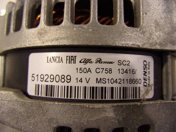 JEEP RENEGADE 2.0 Vaihtovirtageneraattori 51929089 image 4