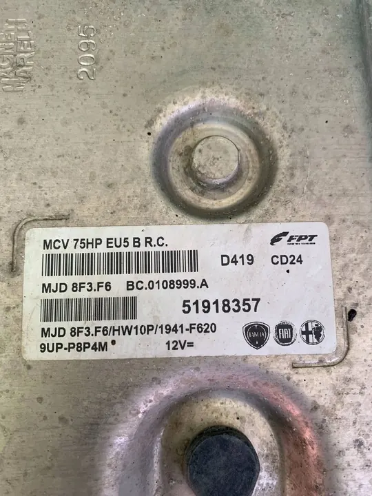 Module ECU Contrôleur Fiorino Bipper Nemo Qubo 1.3 51918357 image 3