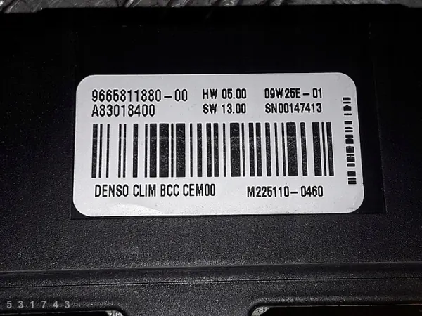 2009 Citroen C4 Picasso ECU 1600HDI 9665811880 image 4